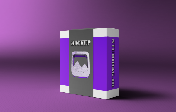 Packing box mockup
