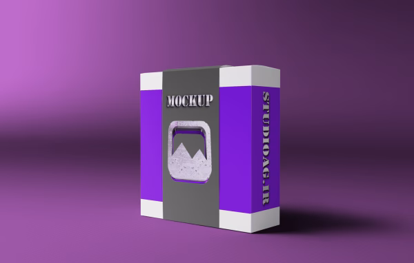 Packing box mockup