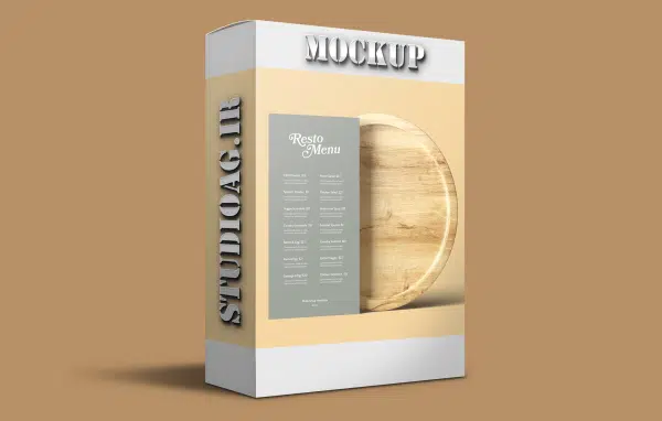 Restaurant menu mockup