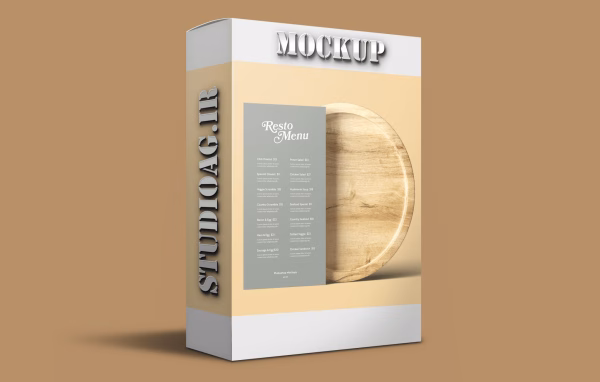 Restaurant menu mockup